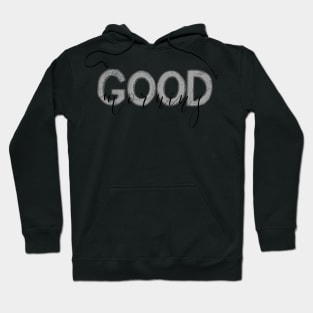 Good Morning Lettering Design Hoodie